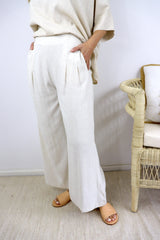 Jasmine Linen Pant in Natural