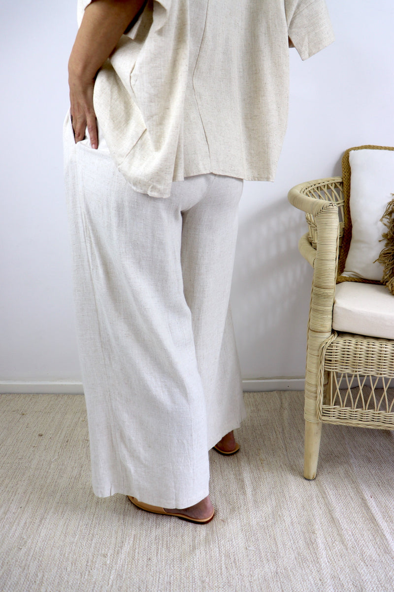 Jasmine Linen Pant in Natural