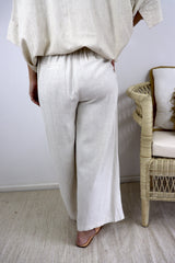 Jasmine Linen Pant in Natural