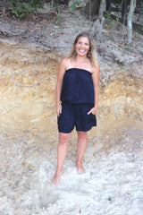 Maldives Short Jumpsuit In Black