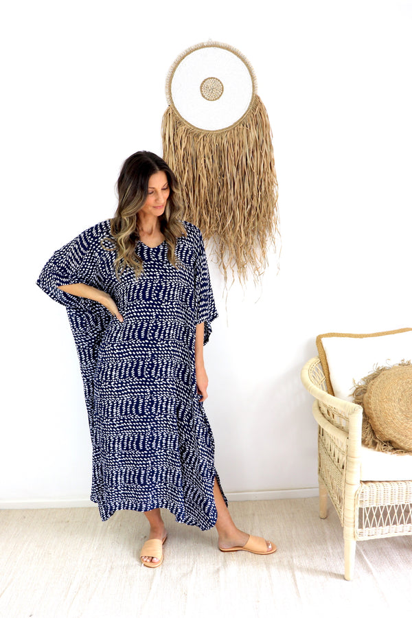 Long Kaftan in Heaven's Rain