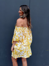 Holiday Dreaming Short Beach Dress/Top In Promise Land Mustard