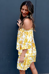 Holiday Dreaming Short Beach Dress/Top In Promise Land Mustard