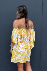 Holiday Dreaming Short Beach Dress/Top In Promise Land Mustard