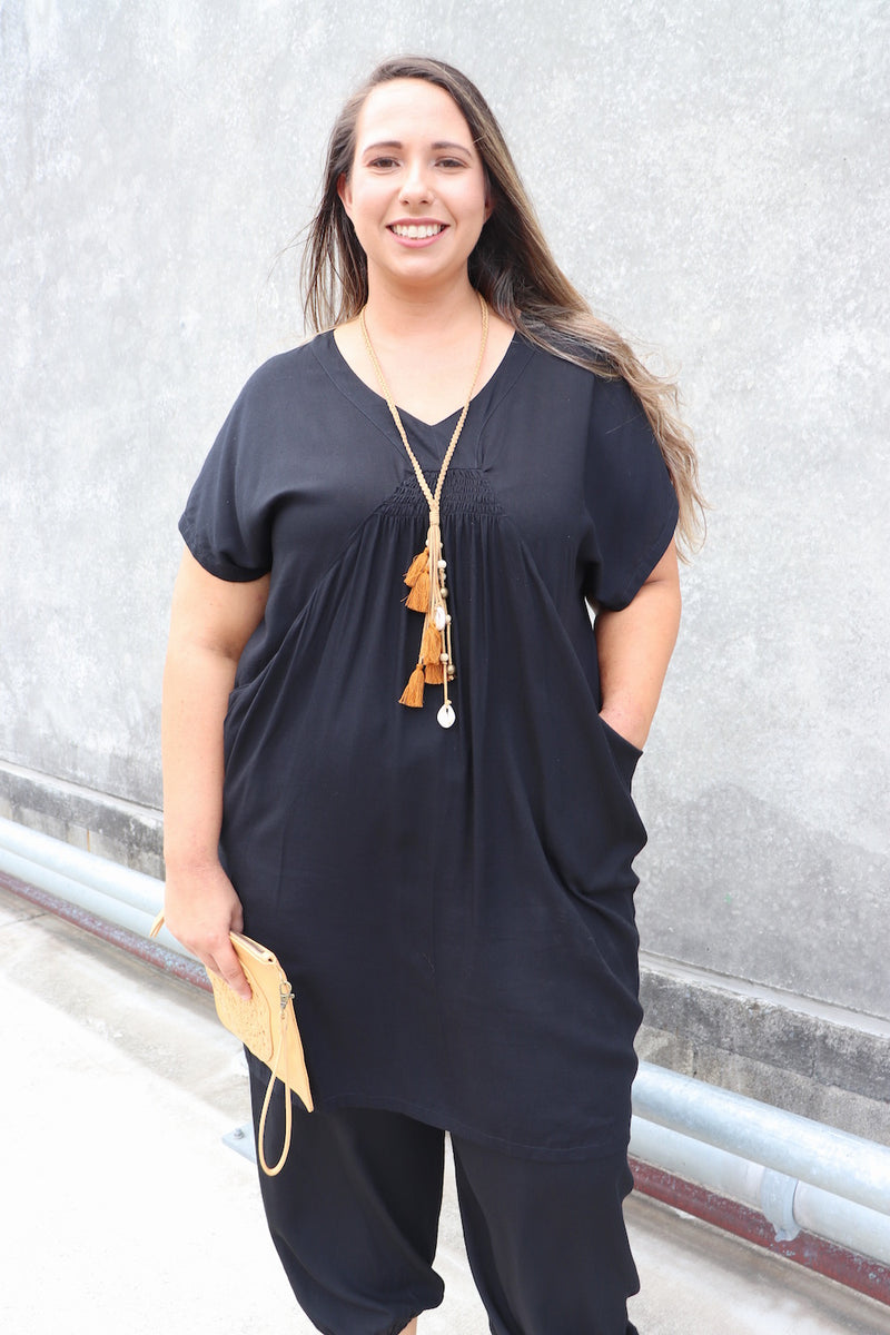 The Hamilton Short Dress In Black