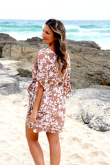 Daydream Long Sleeve Dress/Top in Promise Land Taupe