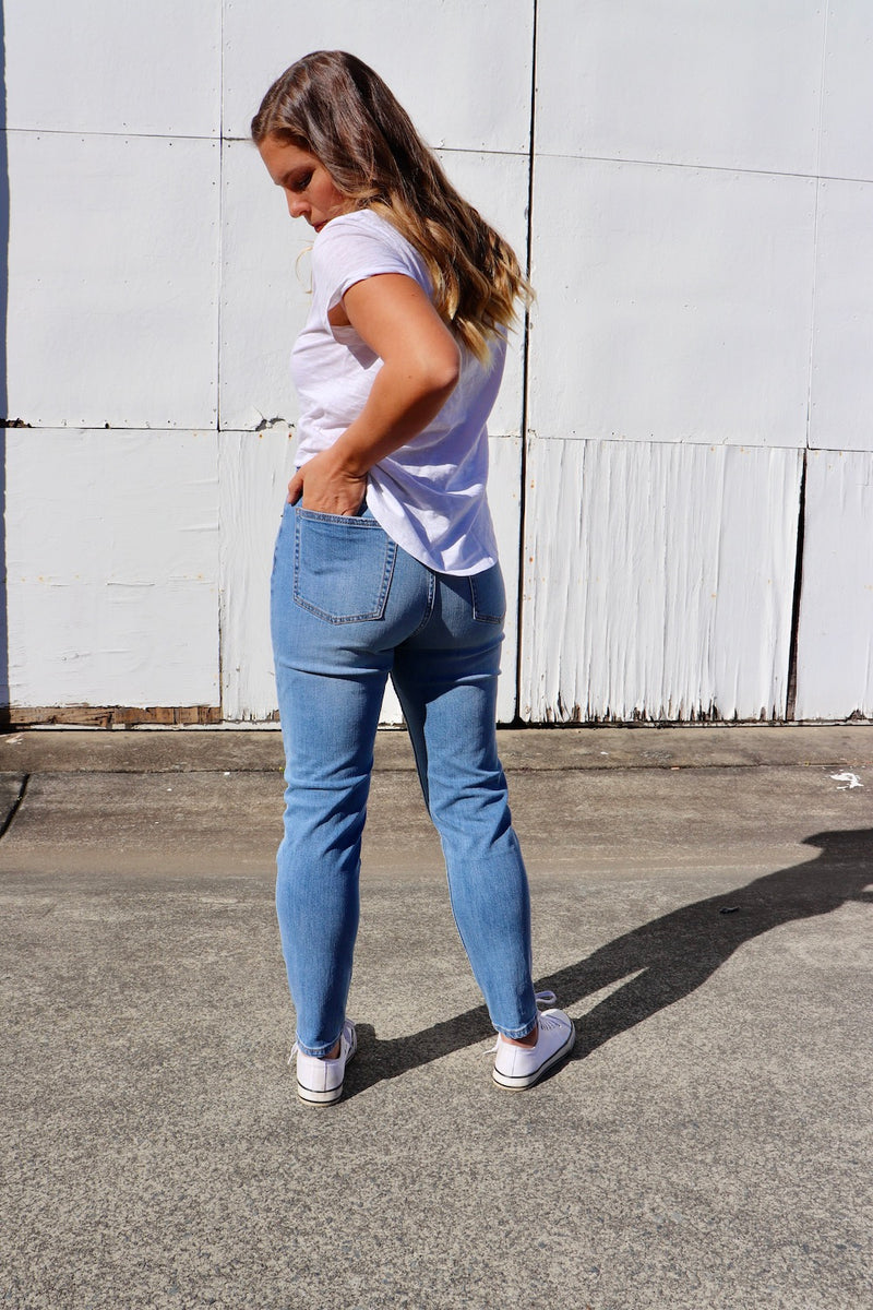 High Waisted Denim Jeans