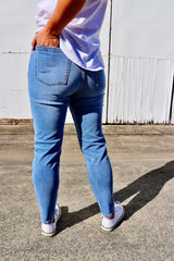 High Waisted Denim Jeans