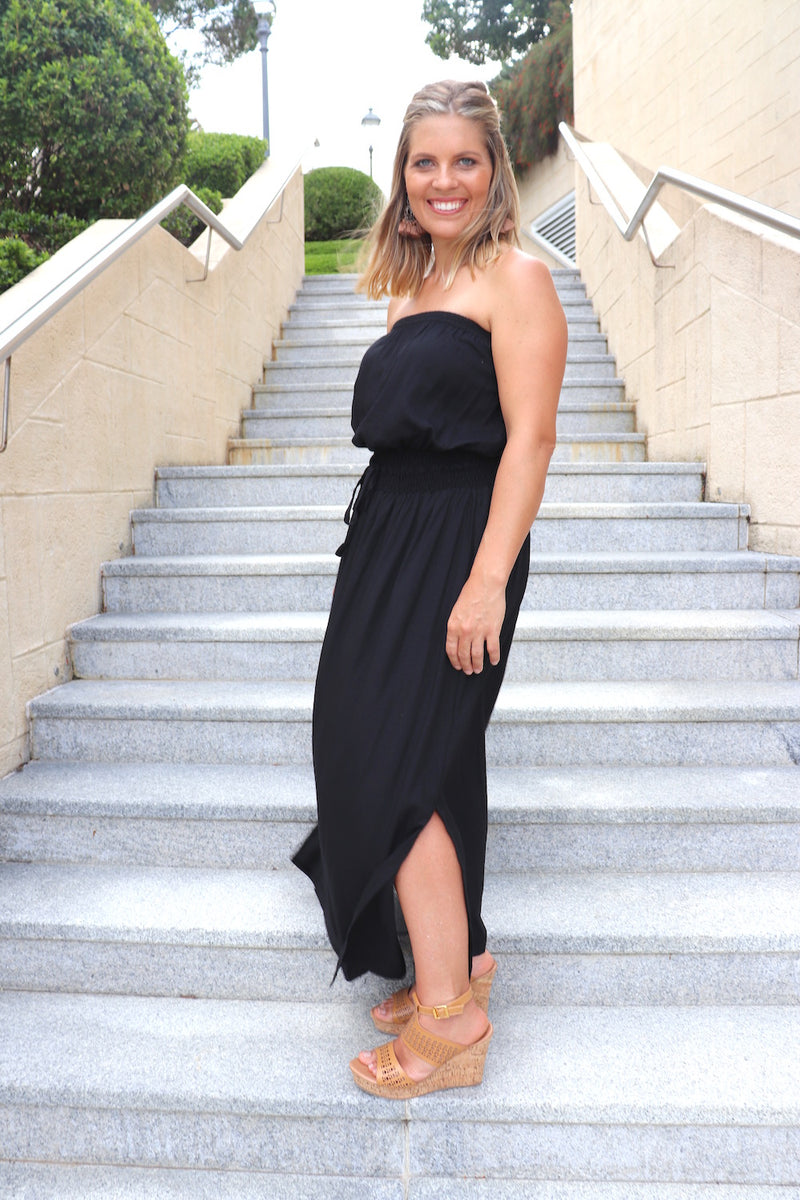 Daytripper Tube Maxi Dress In Black