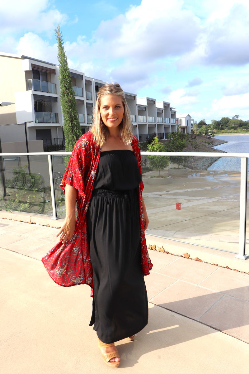 Daytripper Tube Maxi Dress In Black