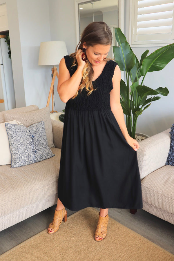 Anastasia Maxi Dress In Black