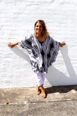 Set Free Batwing Top/Dress In Heartbeat Charcoal