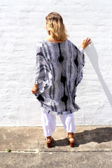 Set Free Batwing Top/Dress In Heartbeat Charcoal