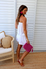 Maldives Short Jumpsuit in Plain White