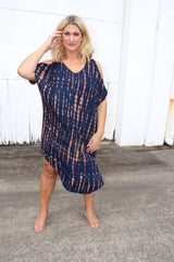 Cold Shoulder Dress In Black