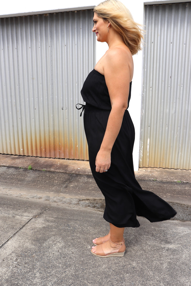 Daytripper Tube Maxi Dress In Black