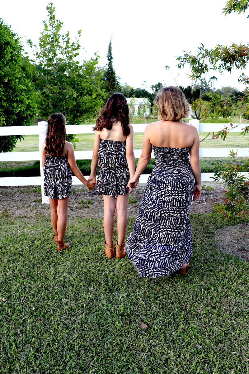 Florence Strapless Dress In Heavens Rain