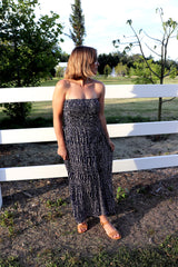 Florence Strapless Dress In Heavens Rain