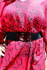 Beaded Belt In Black