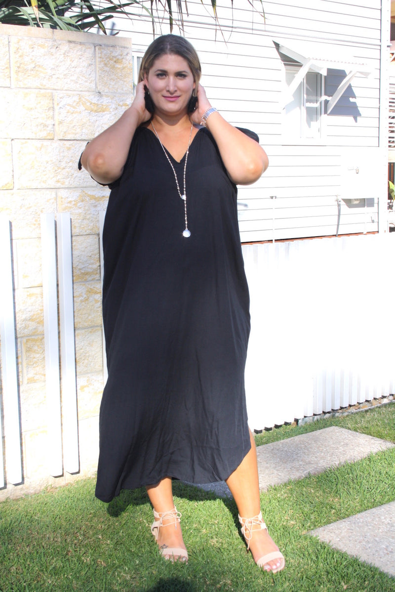 Mai Tai Long Dress In Black