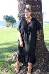 Long Kaftan In Black