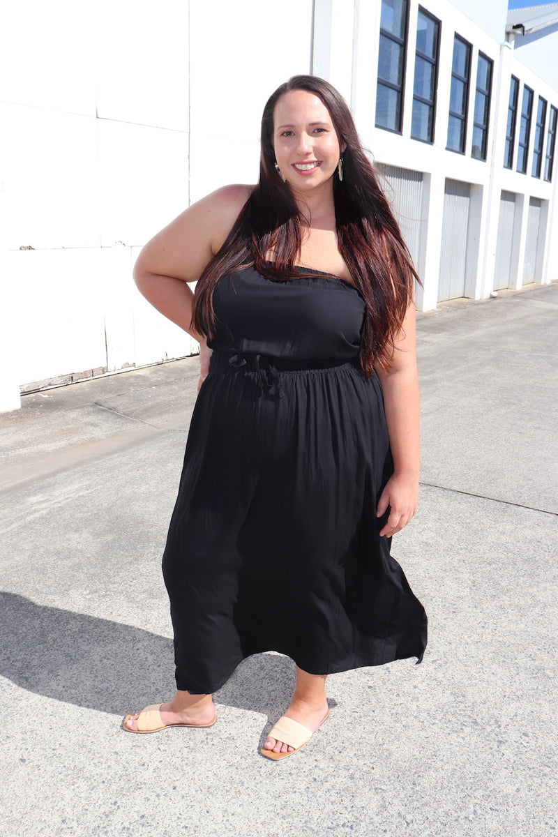 Daytripper Tube Maxi Dress In Black