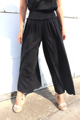 Caribbean Long Wide Leg Pant In Black