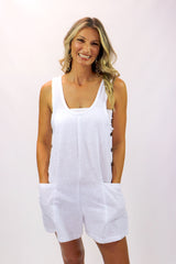 Paris Jumpsuit 100% Cotton In White