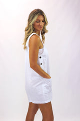 Paris Jumpsuit 100% Cotton In White