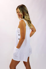 Paris Jumpsuit 100% Cotton In White