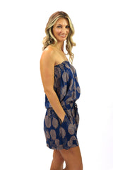 Maldives Short Jumpsuit In Blue Tea