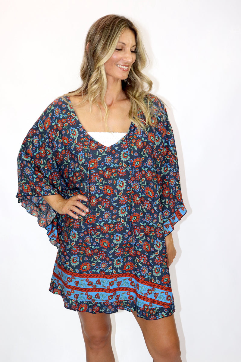 Set Free Batwing Top/Dress In Morocco