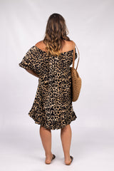 Elaine Short On Or Off the Shoulders Dress In Africa