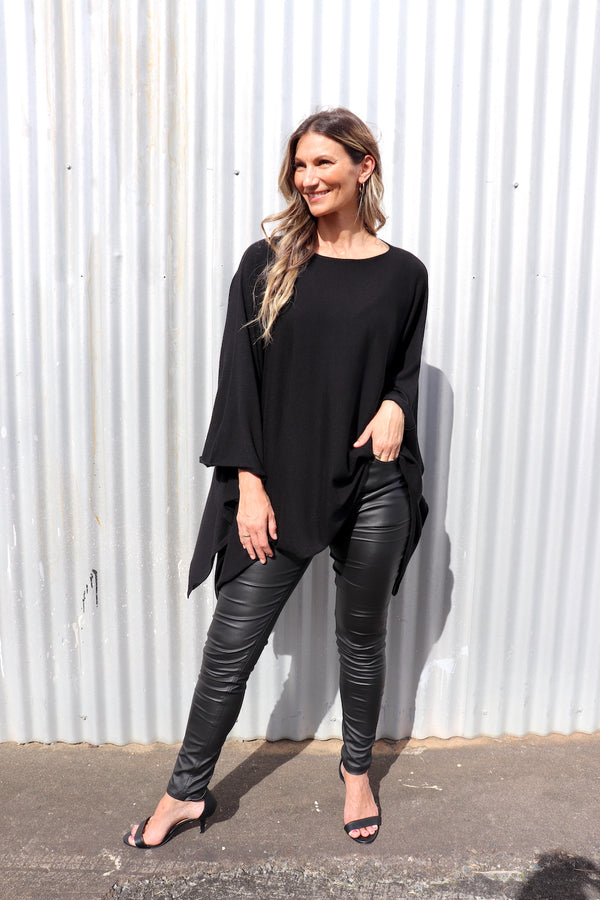 Lux Winter Poncho in Black or Navy