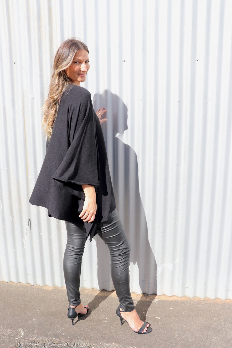 Lux Winter Poncho in Black or Navy
