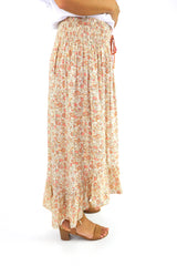 Long Bohemian Skirt In Vintage Flower