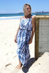 Byron Maxi Dress In Blue Splash
